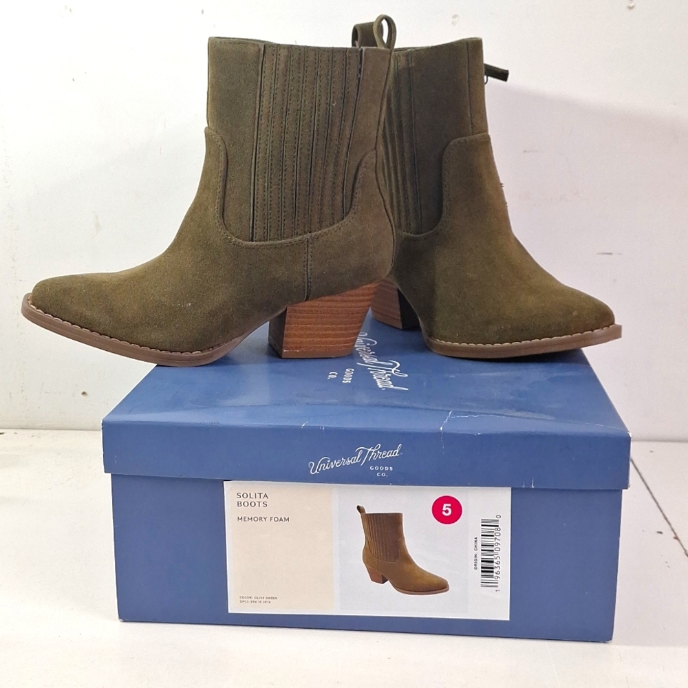 NEW! Solita Memory Foam Boots, Olive Green